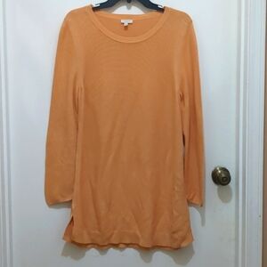 Talbots Sweater Size M Tan/coral